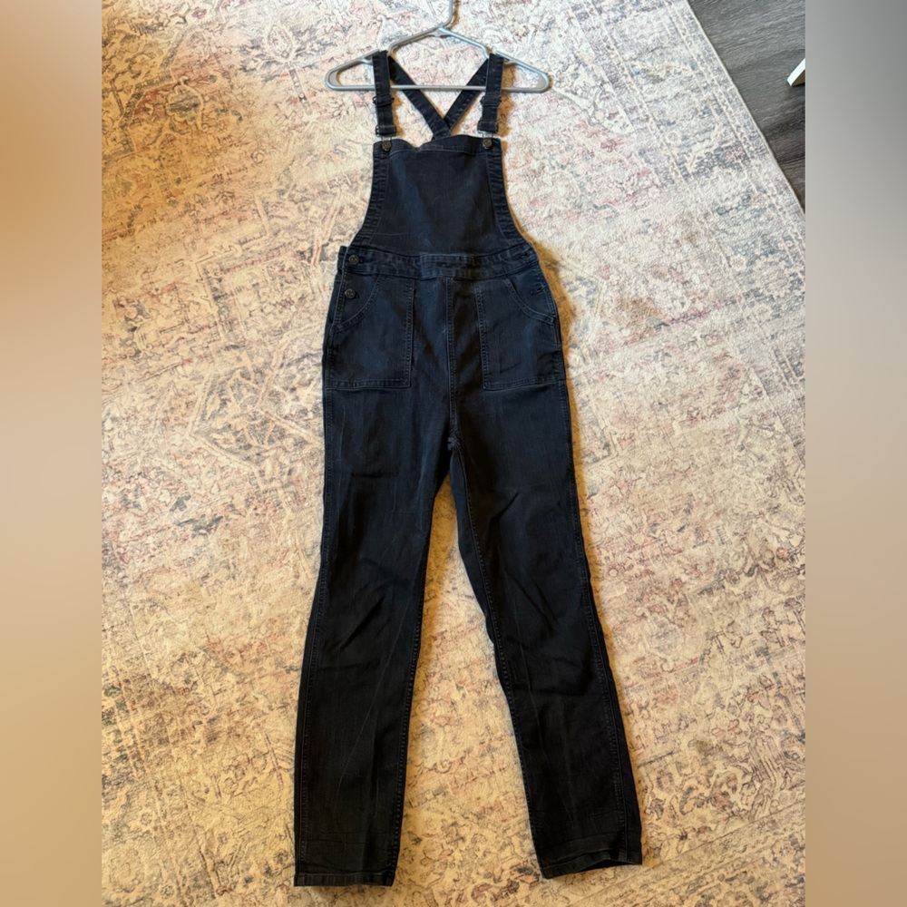 Madewell Black Denim Overalls